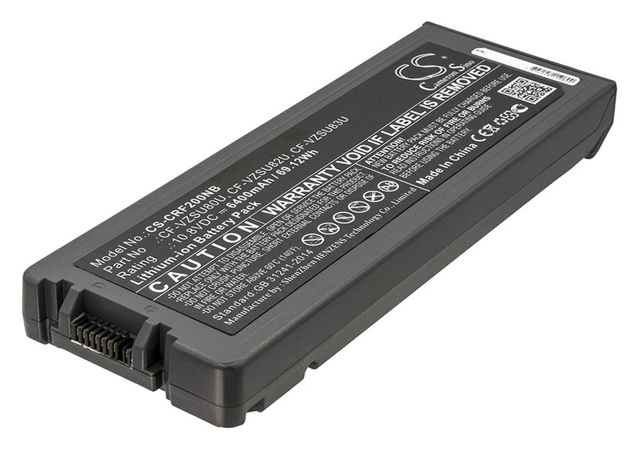 Аккумуляторная батарея CameronSino CS-CRF200NB для Panasonic Toughbook CF-C2, Toughbook CF-C2 MK1, 10.8V, 6400mAh, черный