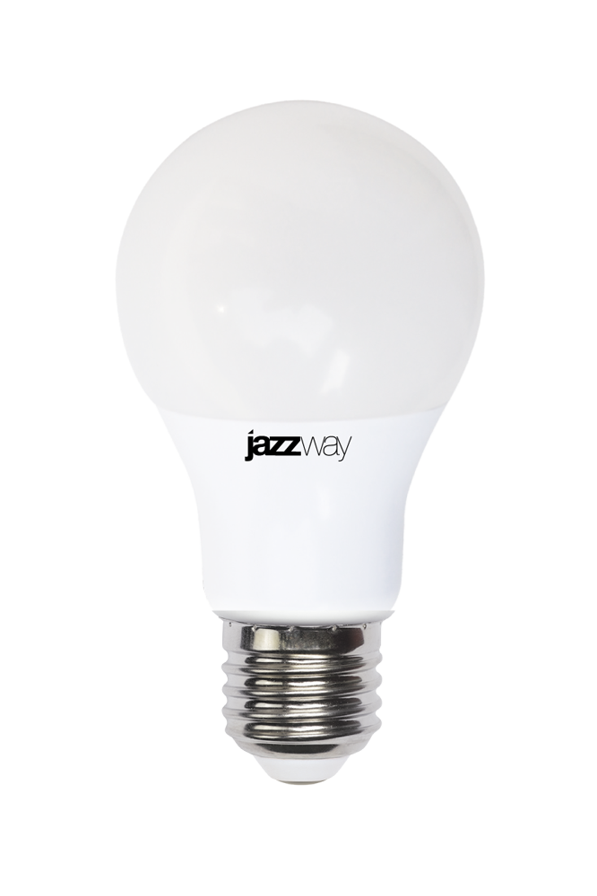 

Лампа светодиодная E27 груша/A60, 10Вт, 7400K / белый, 900лм, диммируемая, Jazzway (4895205022850)