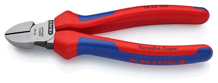 

Бокорезы 160мм, CrV, рукоятки двухкомпонентные, KNIPEX KN-7002160, KN-7002160