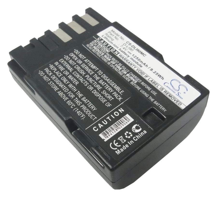 

Аккумулятор CameronSino CS-DLI90MC/D-Li90, PL372B.853, 1250mAh, 7.4V для Pentax K-5/K-7/645, CS-DLI90MC