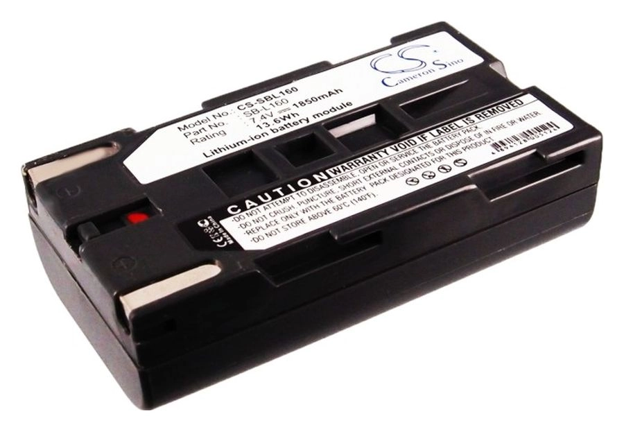 Аккумулятор CameronSino CS-SBL160/ SB-L110A, SB-L160, 1850mAh, 7.4V для Samsung SC-L/W/VM-A/B/C/VP-L/M/W Series