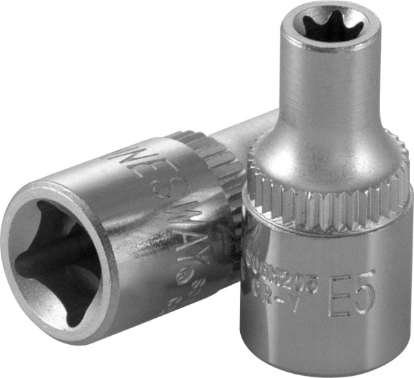 

Головка торцевая Jonnesway, шестигранная, 1/4", TORX Е5, высота 25мм (S06H205)