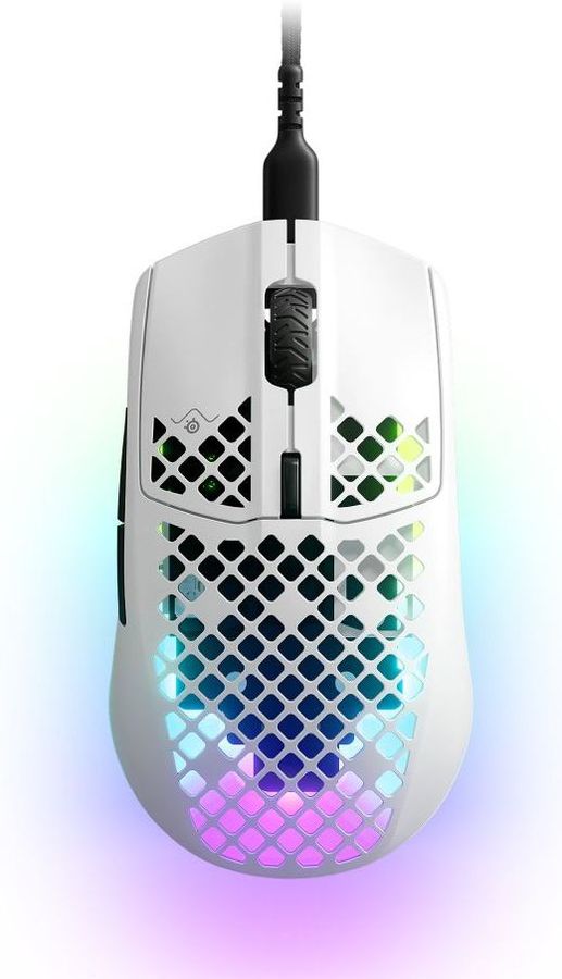 

Мышь проводная SteelSeries Aerox 3, 8500dpi, оптическая светодиодная, USB, белый (62603), Aerox 3