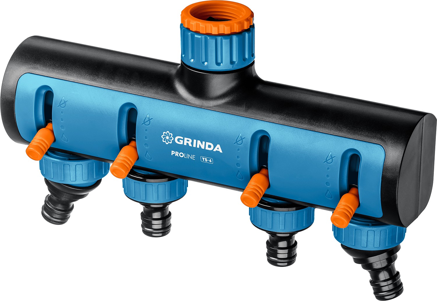 

Распределитель воды четырехканальный GRINDA PROLine TS-4, механический, 3/4" (19 мм) - 1" (25 мм) (8-426313/8-426313_z02), TS-4