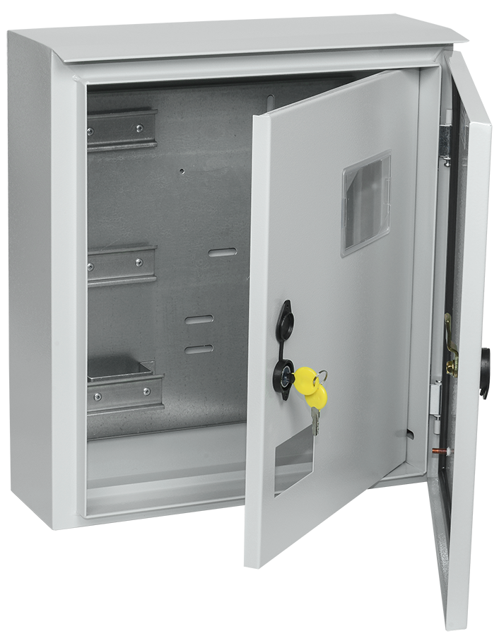 

Корпус металлический 445мм x 400мм x 150мм, IP66, У1, замок с ключом, серый, IEK TITAN ЩУ 3/1-1 (MKM51-N-09-54), ЩУ 3/1-1