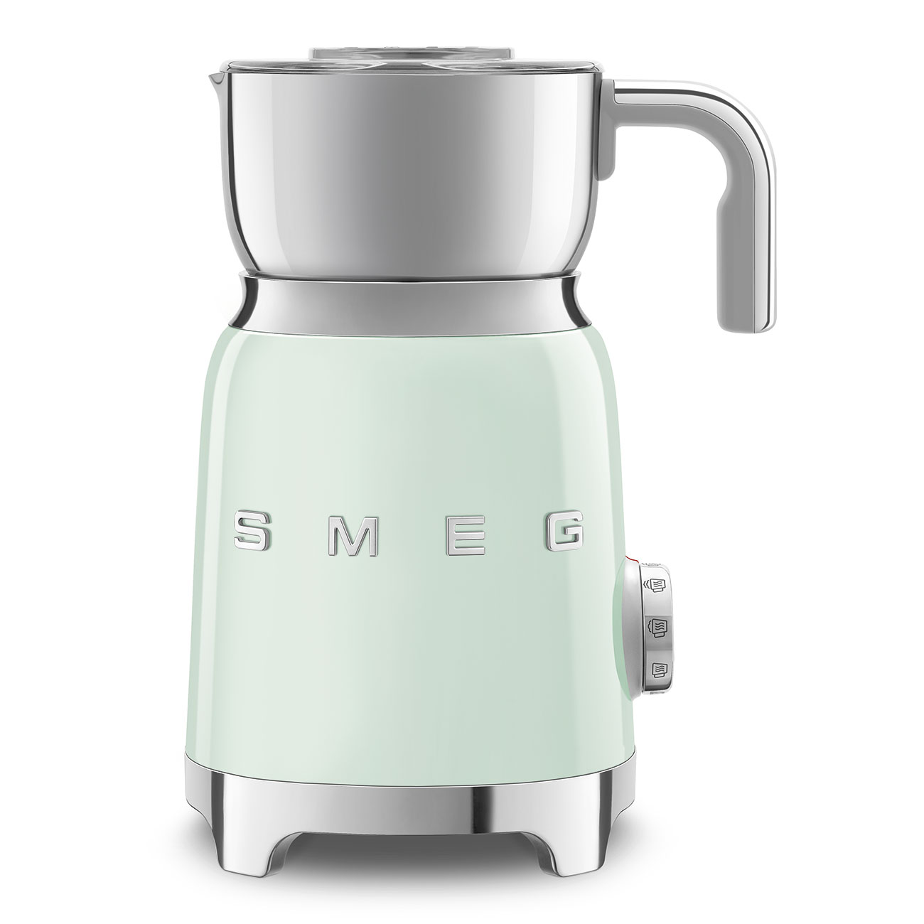 

Капучинатор SMEG 50's Style MFF01PGEU , стационарный, 500Вт, 600мл, нержавеющая сталь, зеленый, MFF01PGEU