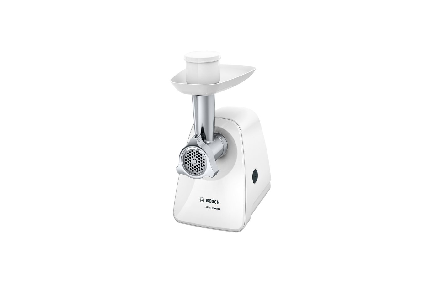 

Электрическая мясорубка Bosch SmartPower MFW 2514W, 1.5 кВт, 1.7 кг/мин, белый, MFW 2514W
