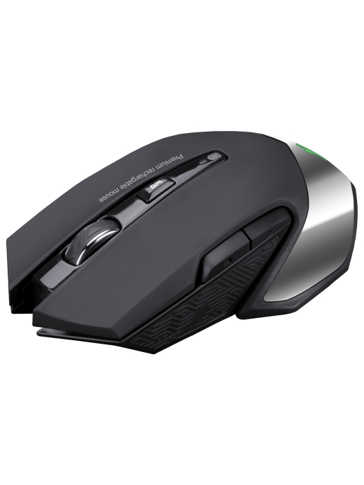 

Мышь беспроводная JETACCESS R201G, 1600dpi, оптическая светодиодная, USB, черный (R201G Black), R201G