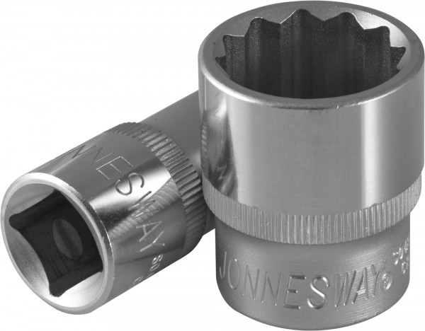 

Головка торцевая Jonnesway, 12-гранная, 25мм, 1/2", высота 38мм (S04H4925)