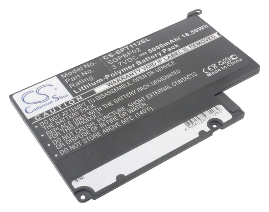 

Аккумулятор CameronSino CS-SPT112SL, 3.7V, 5000mAh, Li-pol для Sony Tablet S SGPT111, SGPT112, SGPT113, SGPT114, CS-SPT112SL