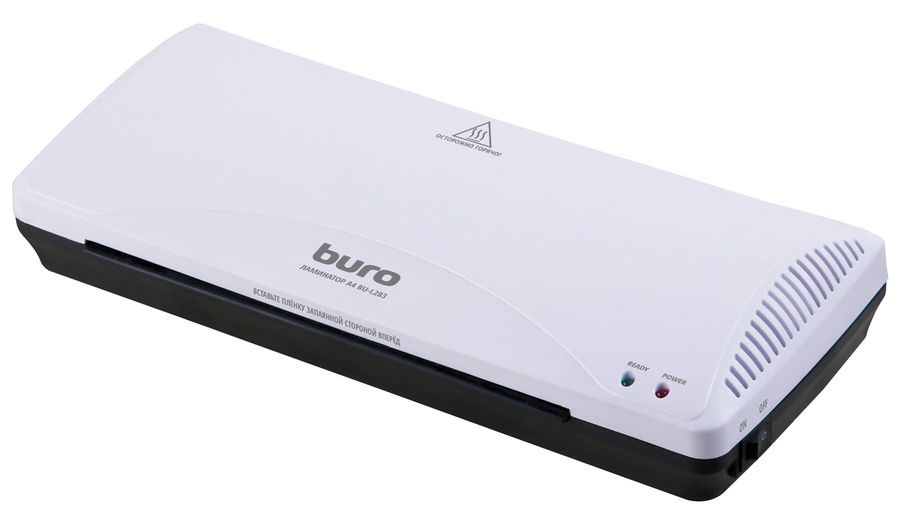BURO BU-L283, A4, 80 мкм - 125 мкм, валов:2, горячее ламинирование, 25 см/мин., фото, белый (OL283)