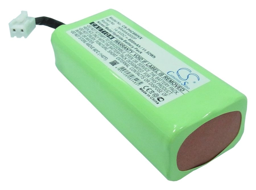 Аккумулятор CameronSino CS-PHC880VX для Philips , 0.8Ah 14.4V, зеленый