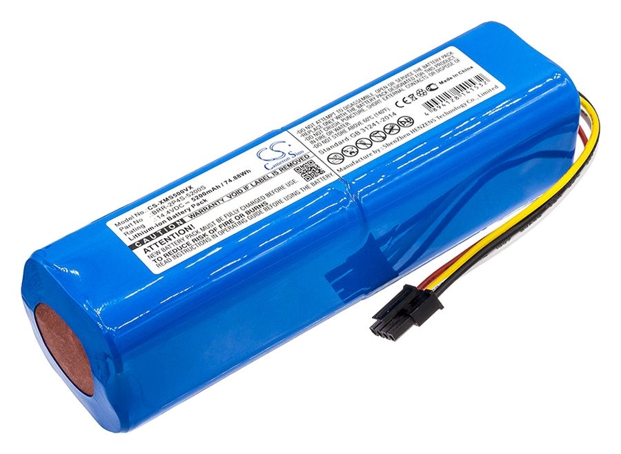 

Аккумулятор CameronSino CS-XMS500VX для Xiaomi , 5.2Ah 14.4V, синий, CS-XMS500VX