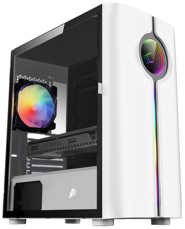 

Корпус 1STPLAYER INFINITE SPACE IS3, mATX, Midi-Tower, USB 3.0, RGB подсветка, белый, без БП (IS3-WH-1F2-W), INFINITE SPACE IS3