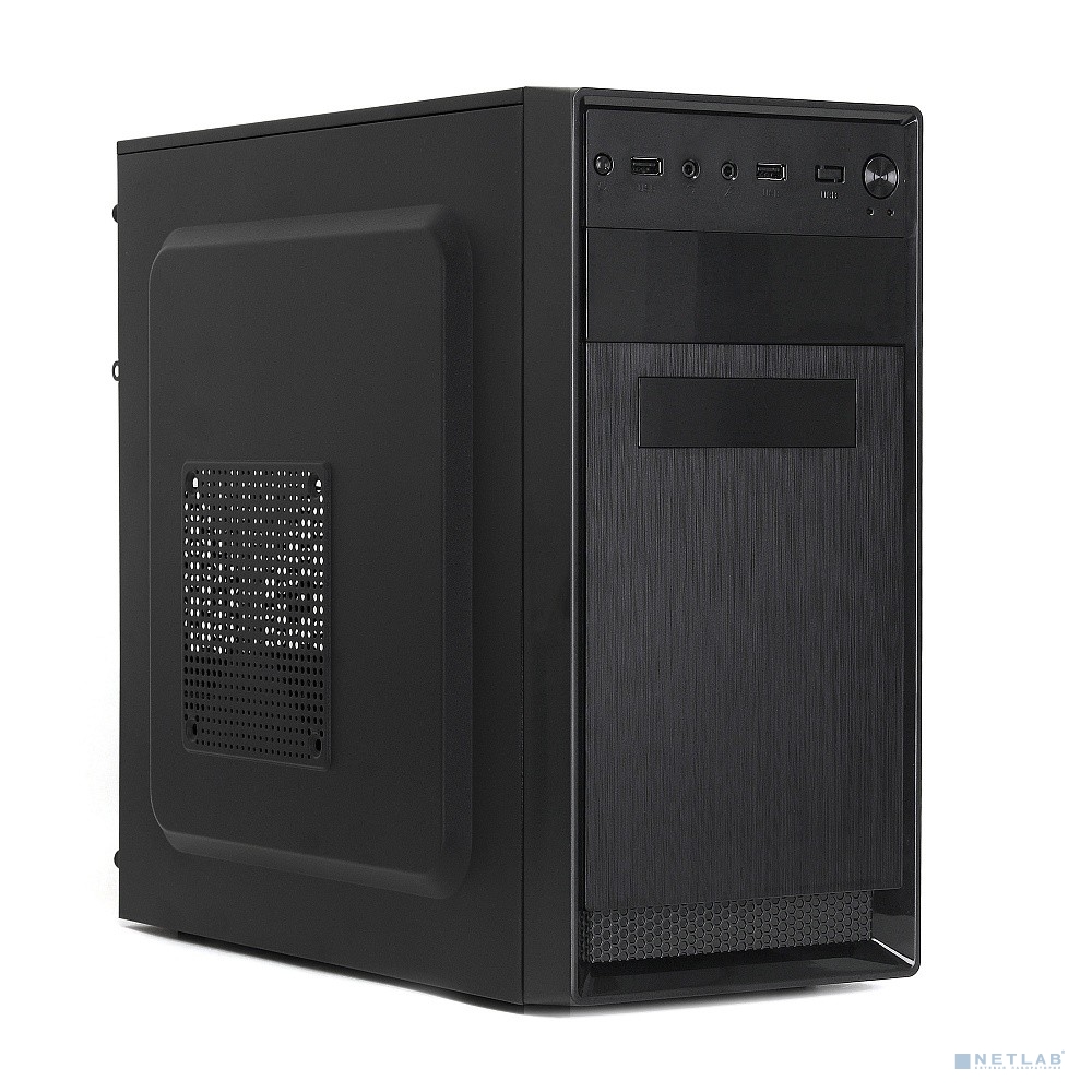 Корпус CROWN CMC-4220, mATX, Mini-Tower, черный, 500 Вт (CM-PS500W ONE)