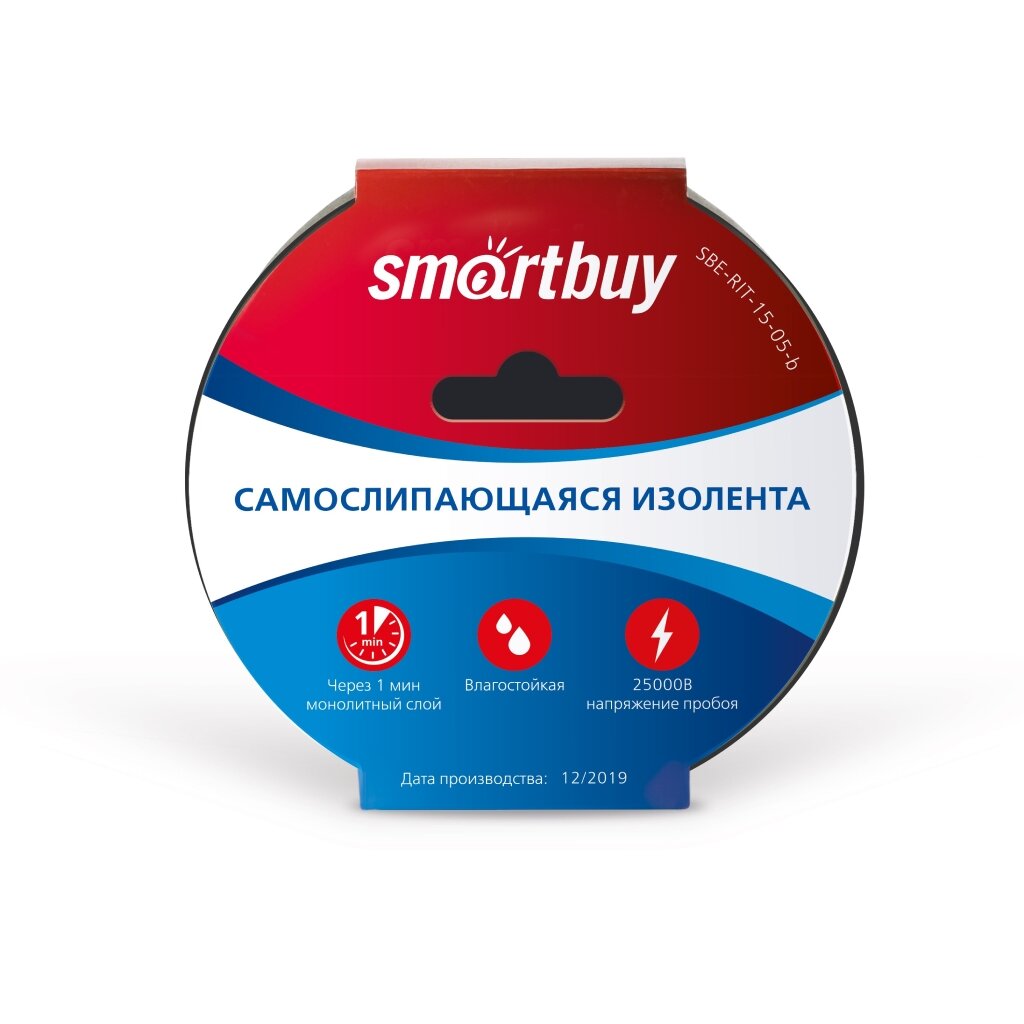 

Изолента резина, 760 мкм/1.5 см/5 м, черная, SmartBuy самослипающаяся (SBE-RIT-15-05-b)