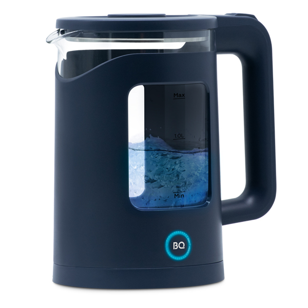 

Чайник BQ KT2000G 1.5л. 1500Вт, пластик/стекло, синий (KT2000G Blue), KT2000G