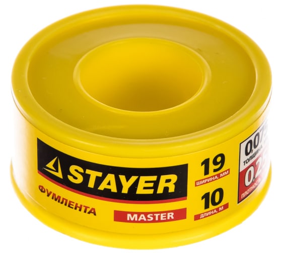 

Лента-ФУМ STAYER MASTER 0.075мм x 19мм x 10м (12360-19-025)