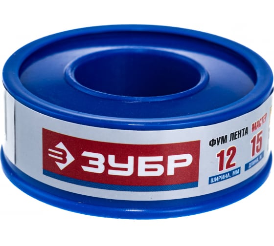 

Лента-ФУМ Зубр Мастер 0.1мм x 12мм x 15м (12373-12-025)