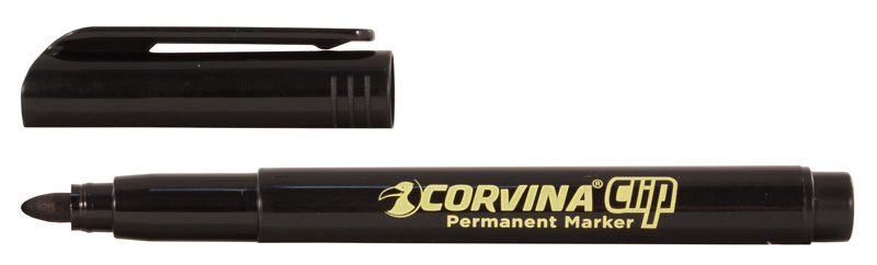 

Маркер перманентый Corvina, 12 шт., черный (41289/01)