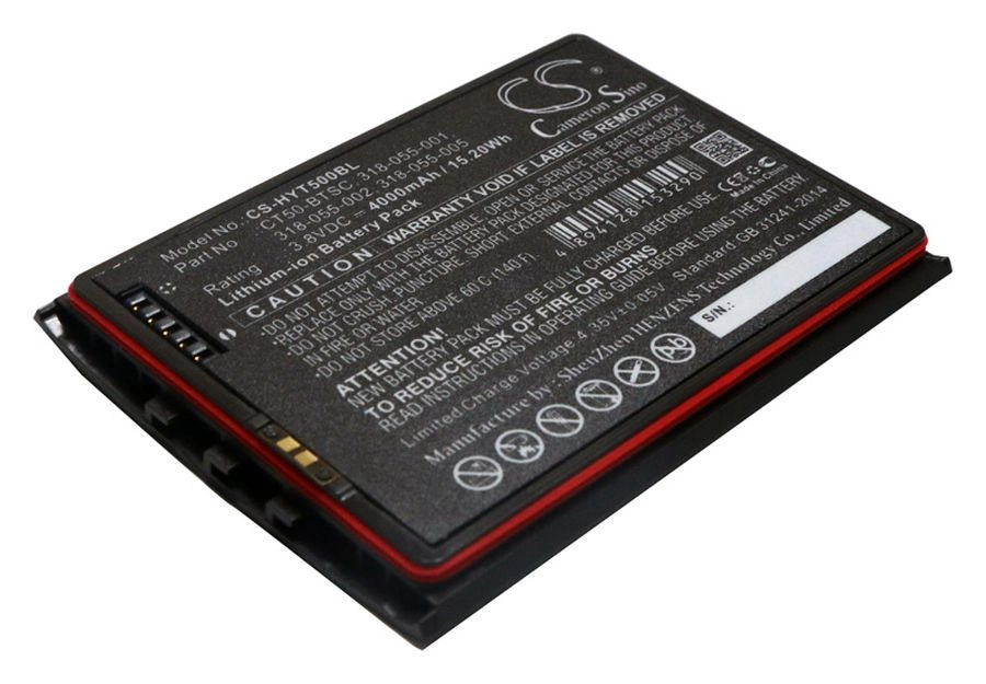 

Аккумулятор для сканера ШК CameronSino CS-HYT500BL Li-Ion, 4000mAh, 3.8V для Dolphin CT50h, Черный, CS-HYT500BL