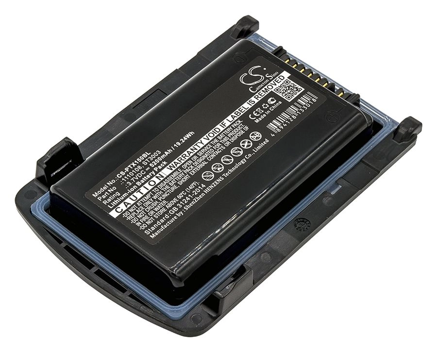 

Аккумулятор для сканера ШК CameronSino CS-PTX150BL Li-Ion, 5200mAh, 3.7V для Symbol Omnii XT15, Черный, CS-PTX150BL