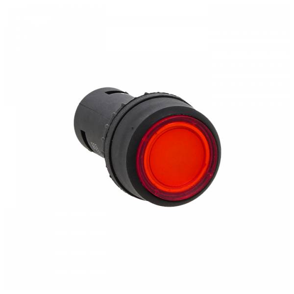 Кнопка плоская без фиксации 22 мм, 1NO, красный, EKF PROxima SW2C-10D (sw2c-md-r-24)