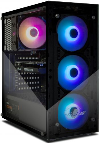 Корпус Eurocase A01, ATX, Midi-Tower, USB 3.0, RGB подсветка, черный, без БП (A01)