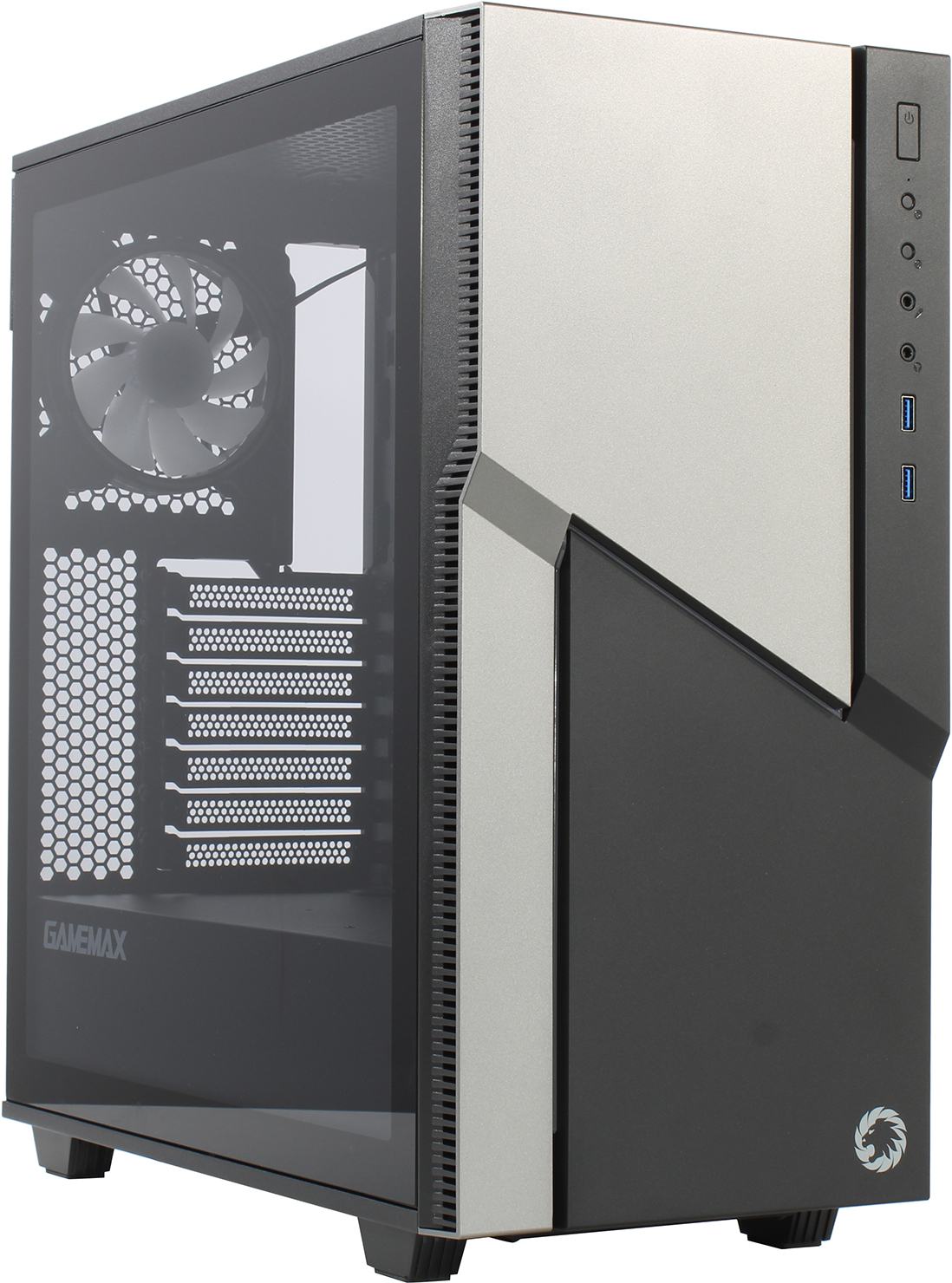 

Корпус GameMax Ninja COC, EATX, Midi-Tower, 2xUSB 3.0, RGB подсветка, серый, без БП (T805), Ninja COC