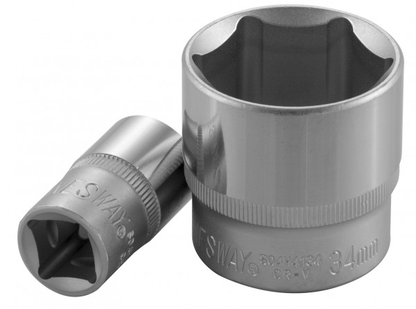 

Головка торцевая Jonnesway, шестигранная, 23мм, 1/2", высота 38мм (S04H4123)