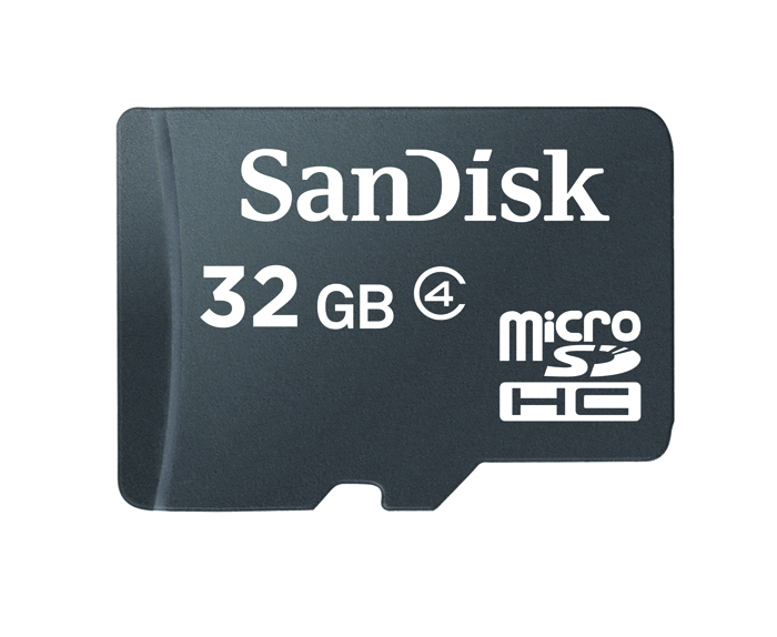 Карта памяти microSDHC Sandisk 32Gb Class 4 (SDSDQM-032G-B35)