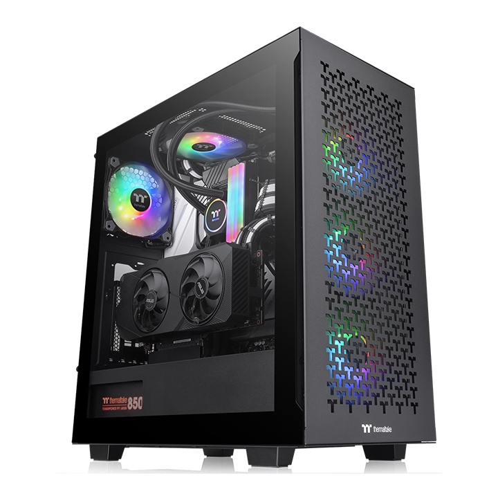 

Корпус Thermaltake V350 TG ARGB Air, ATX, Midi-Tower, 2xUSB 3.0, USB Type-C, RGB подсветка, черный, без БП (CA-1S3-00M1WN-03), V350 TG ARGB Air