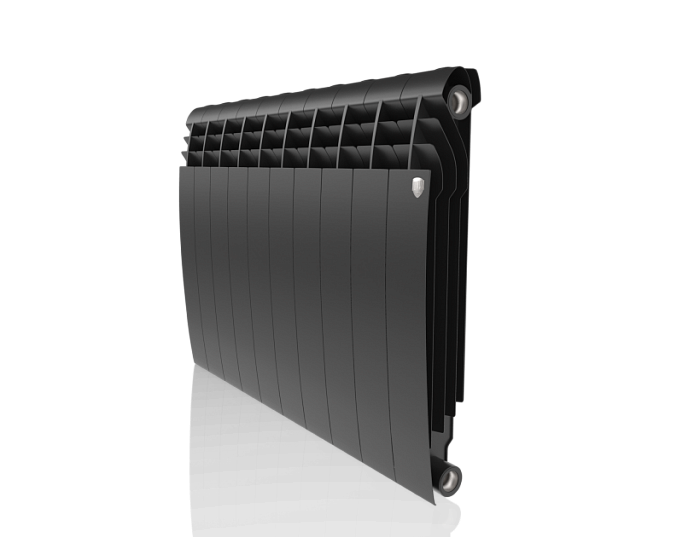 Радиатор биметаллический Royal Thermo Biliner 10-секций, 500мм, черный графитовый