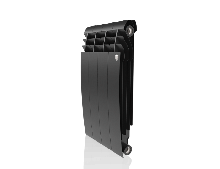 Радиатор биметаллический Royal Thermo Biliner 4-секции, 500мм, черный графитовый