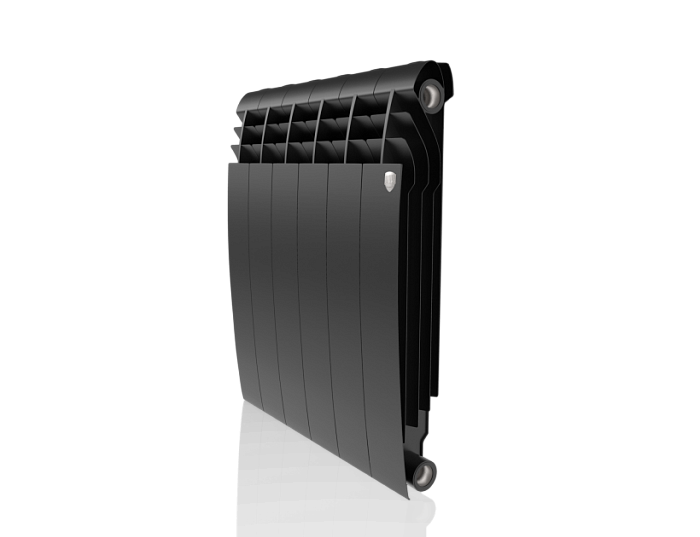 Радиатор биметаллический Royal Thermo Biliner 6-секций, 500мм, черный графитовый