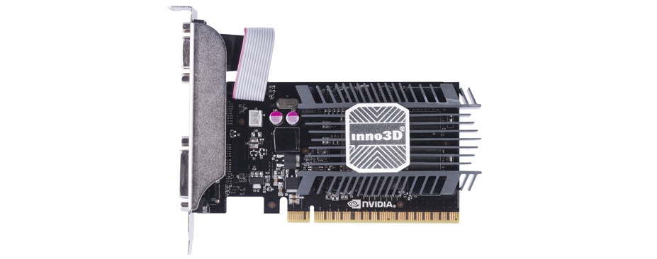 Inno3D NVIDIA GeForce GT730, 1Gb DDR3, 64bit, PCI-E, VGA, DVI, HDMI, Retail (N730-1SDV-D3BX)