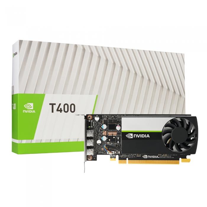 Видеокарта PNY NVIDIA Quadro T400 T400, 2Gb DDR6, 64bit, PCI-E, 3DP, Bulk (VCNT400BLK-1 )