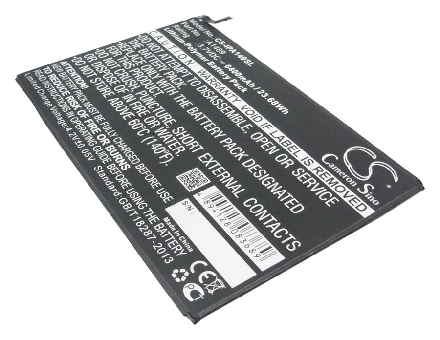 

Аккумулятор CameronSino CS-IPA149SL, 3.7V, 6400mAh, Li-pol для Apple iPad Mini 2 Retina, CS-IPA149SL