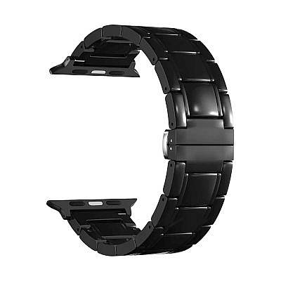 

Ремешок Lyambda Libertas для Apple Watch, 42-44 мм, керамический, черный (DS-APG-06-44-BB)