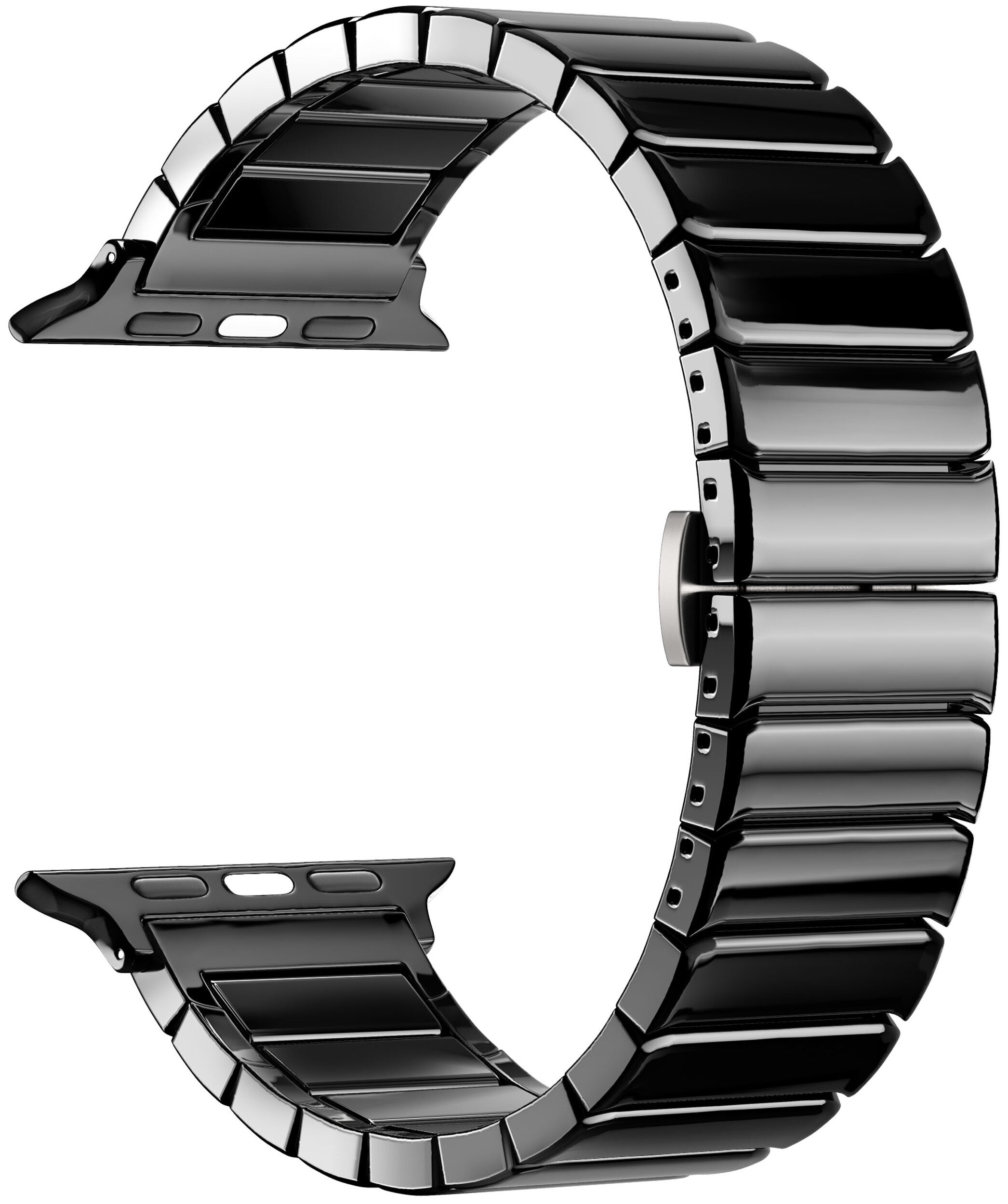 

Ремешок Lyambda Libertas для Apple Watch, 38-40 мм, керамический, черно/серый (DS-APG-06-40-BS)