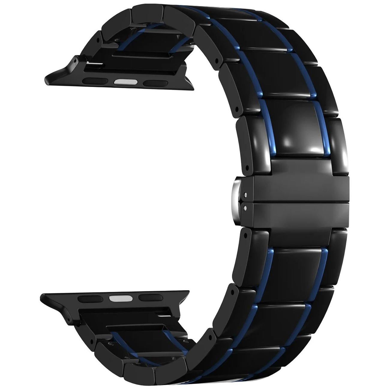 

Ремешок Lyambda Libertas для Apple Watch, 38-40 мм, керамика, черный/синий (DS-APG-06-44-BD)