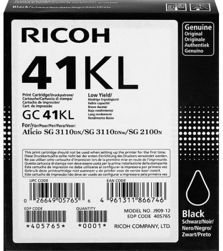 

Картридж струйный Ricoh GC41KL (405765), черный, оригинальный, ресурс 600 страниц для Ricoh Aficio SG 7100DN / 3110DN / 3100SNw / 2100N, GC41KL