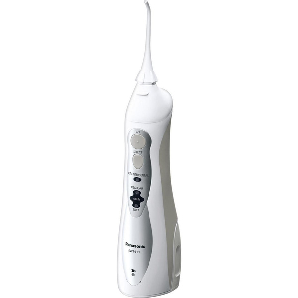 

Портативно-переносной ирригатор Panasonic EW1411-H321, 1 насадка, 4 режима, белый/серебристый, EW1411-H321