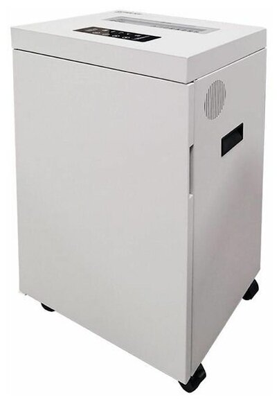 

Шредер Office Kit S500 2x15, секретность 4/P-5, 300 см/мин., перекрестный - 2 мм x 1.5 см, объем 50 л, кол-во листов до 15 шт., скрепки, скобы, карты, CD, белый (OK0215S500), S500 2x15