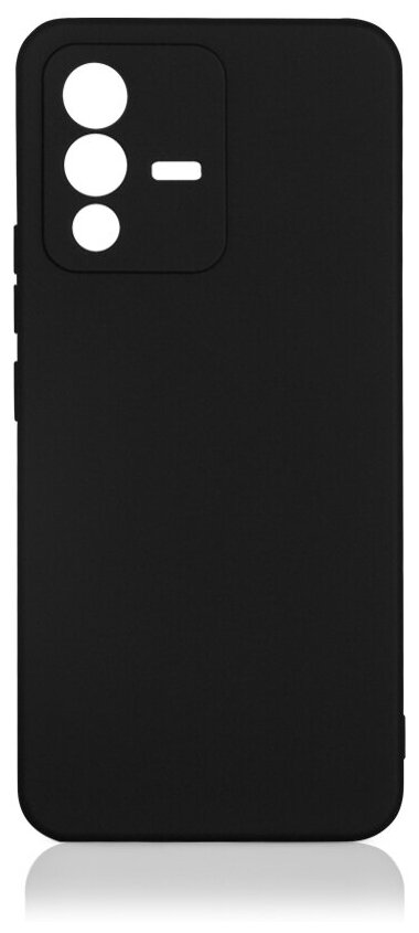 

Чехол-накладка DF vCase 07 для смартфона 6,44 Vivo V23, силиконовый с микрофиброй, черный
