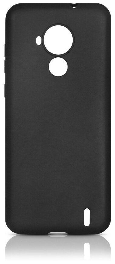 

Чехол-накладка DF nkCase 20 для смартфона Nokia С30, силикон/микрофибра, черный