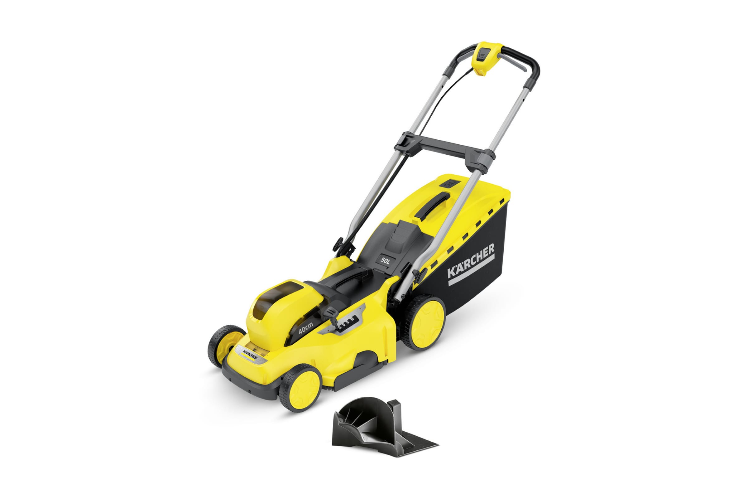 

Колесная газонокосилка KARCHER LMO 36-40 Battery, электрическая, аккумуляторная, Li-Ion, 36В, ширина скашивания 40см, высота скашивания 20мм-70мм, объем травосборника 50л., 18.6кг, без акб и зу (1.444-452.0), LMO 36-40 Battery