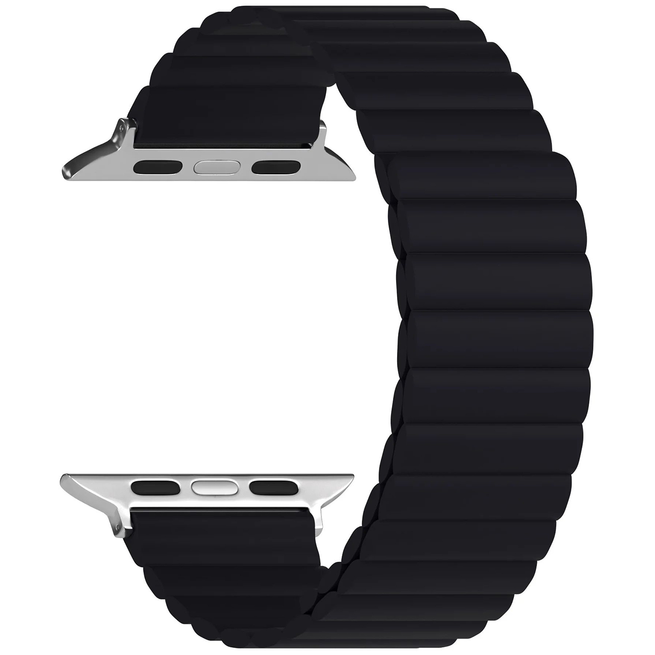 

Ремешок Lyambda Acrux для Apple Watch, 38-40 мм, силиконовый, черный (DSJ-30-40-BK)
