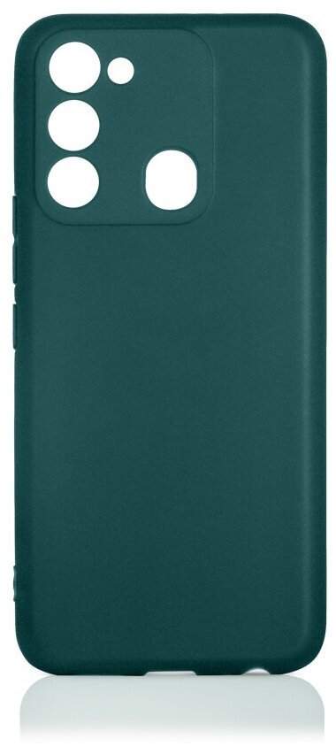 

Чехол-накладка DF tCase 07 для смартфона TECNO Spark Go 2022/ Spark 8C, жидкая силиконовая резина, зеленый