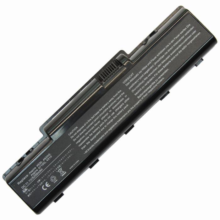 Аккумуляторная батарея AS07A31 для Acer Aspire 2930, 4310, 4315, 4520, 4520G, 4710, 4710G, 4720, 4720G, 4720Z, 4920, 4920G, 5532, 5732, 5737, 5740, 11.1V, 5200mAh, черный